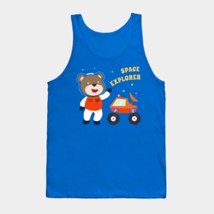 Cute bear astronaut. Tank Top